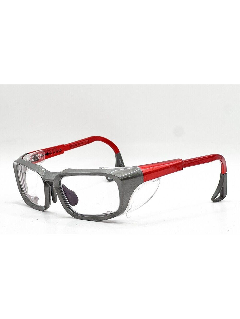 Pentax Zt100 Z87-2+ Gray Red Authentic Eyeglasses 53-15-150